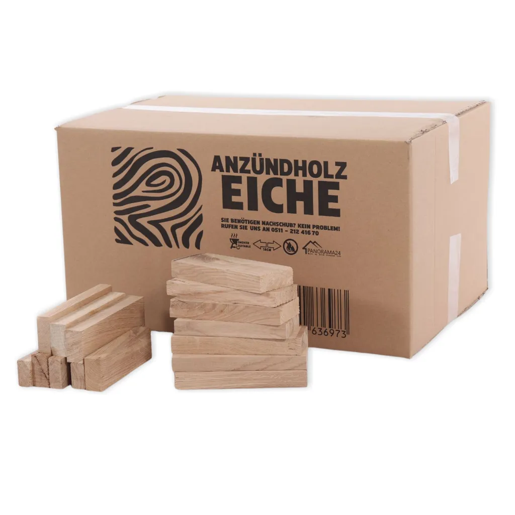 30 Kg Anzündholz Eiche, TROCKEN Anmachholz Anfeuerholz Brennholz