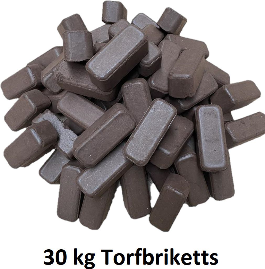 30 kg Premium Torfbriketts aus Deutschland - Hochwertiger Brennstoff für Ofen und Kamin – Ansicht 2