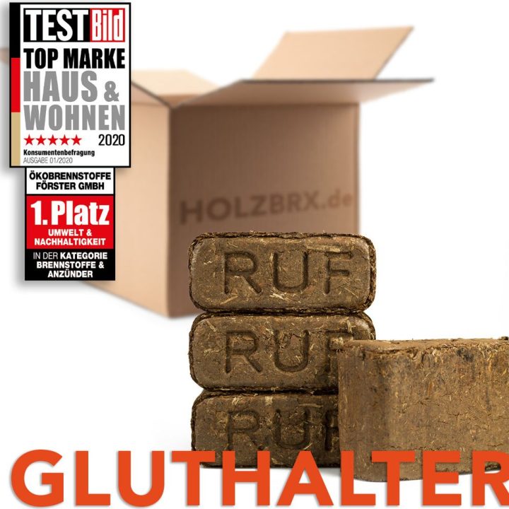 30 kg Rindenbriketts – Ökologischer Gluthalter für den Kamin – Ansicht 1