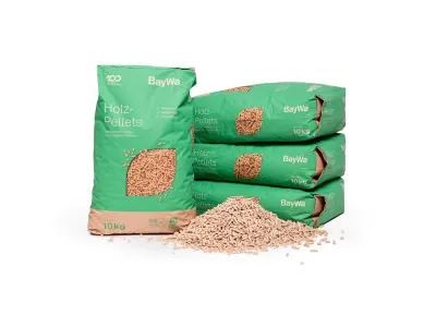 BayWa Holzpellets (10 kg Papiersack, 660 kg Palette) | 10 kg