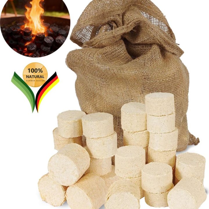 be4nature Holzbriketts 12,5 kg - Runde Hartholzbriketts aus Kiefer und Lärche für nachhaltige Wärme – Ansicht 1