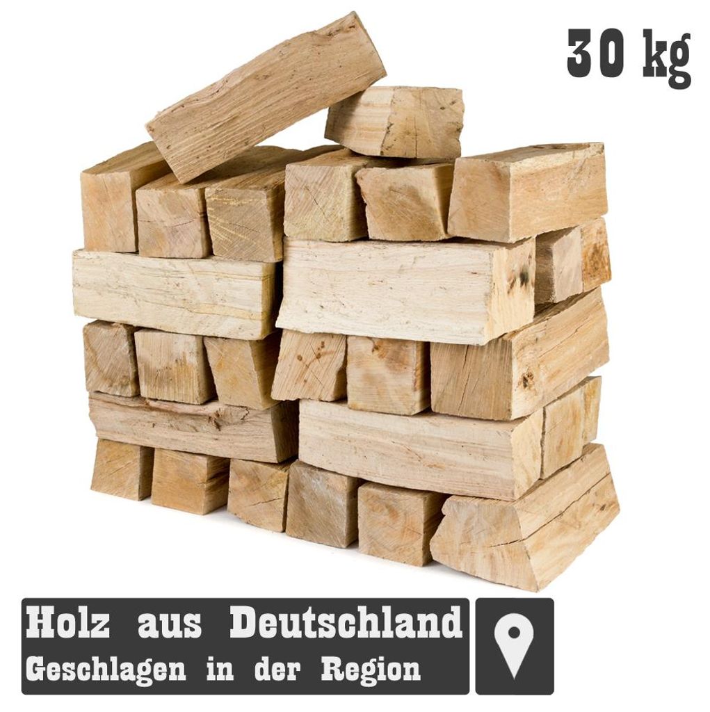 Buchenholz Smoker Wood 30 kg - Hochwertige Räucherholzscheite 25 cm, ideal zum Grillen und Räuchern – Ansicht 2