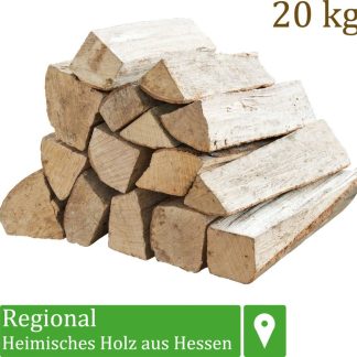 Flameup Kaminholz Buche 20 kg - Ofenfertiges Brennholz mit 33 cm Scheitlänge – Ansicht 1