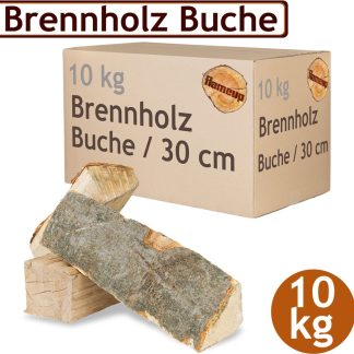 Flameup Ofenfertiges Kaminholz aus 100% Buche, 10kg, 30cm Scheitlänge – Ansicht 1