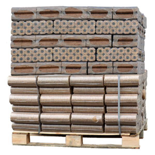 Gemischte Palette von Holzbriketts Pini Kay + Nestro Mix (960Kg)