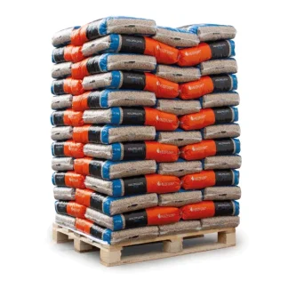 HEIZFUXX Holzpellets Sackware Heizpellets Pellet Brennholz 15kg x 65