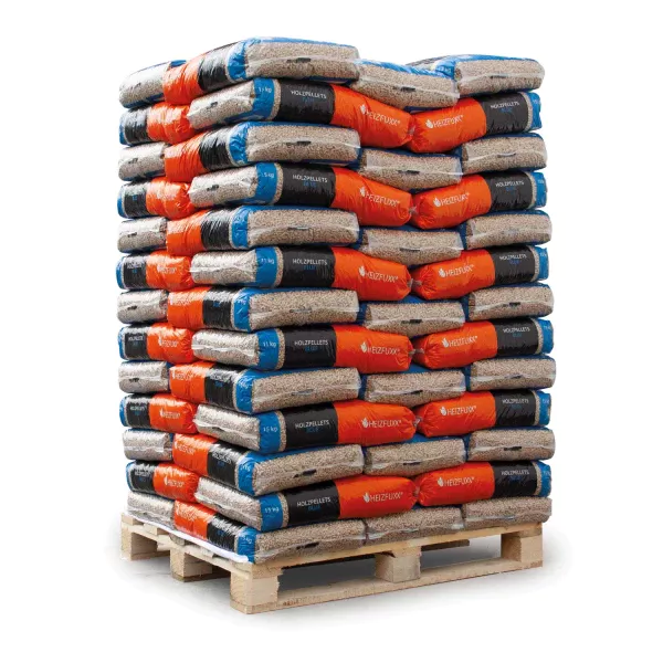 HEIZFUXX Holzpellets Sackware Heizpellets Pellet Brennholz 15kg x 65