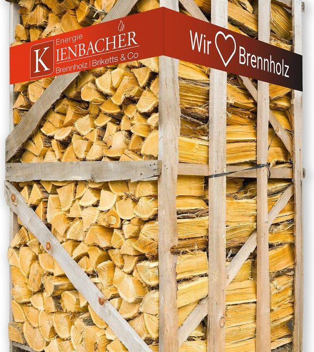 Hochwertiges Akazien-Brennholz 33 cm – 1,8 RM in praktischer Holzbox – Ansicht 1