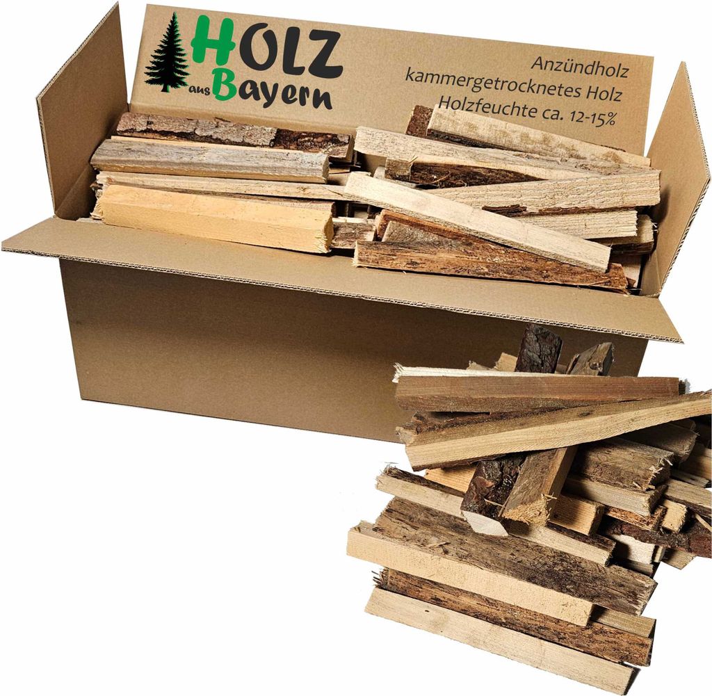 Hochwertiges Anzündholz aus Buche, 17 kg (Scheitlänge 20 cm) – Ansicht 1