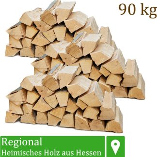 Hochwertiges Buchenholz für Ofen und Kamin – 90 kg, ofenfertig mit 25 cm Scheitlänge – Ansicht 1