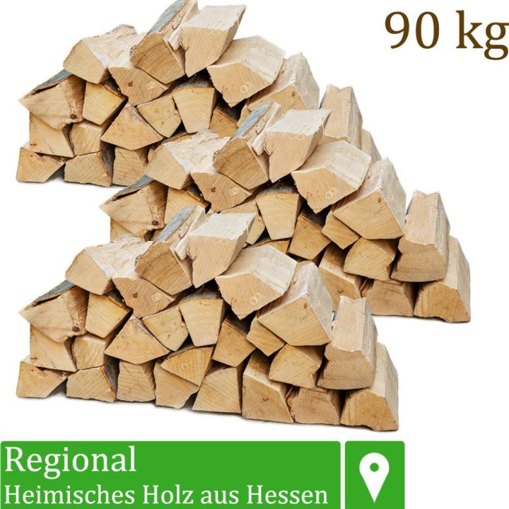 Hochwertiges Buchenholz für Ofen und Kamin – 90 kg, ofenfertig mit 25 cm Scheitlänge – Ansicht 1