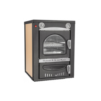 Holzbackofen mit indirektem Feuer CLEMENTI – Smile einbaubar – Kaminofen