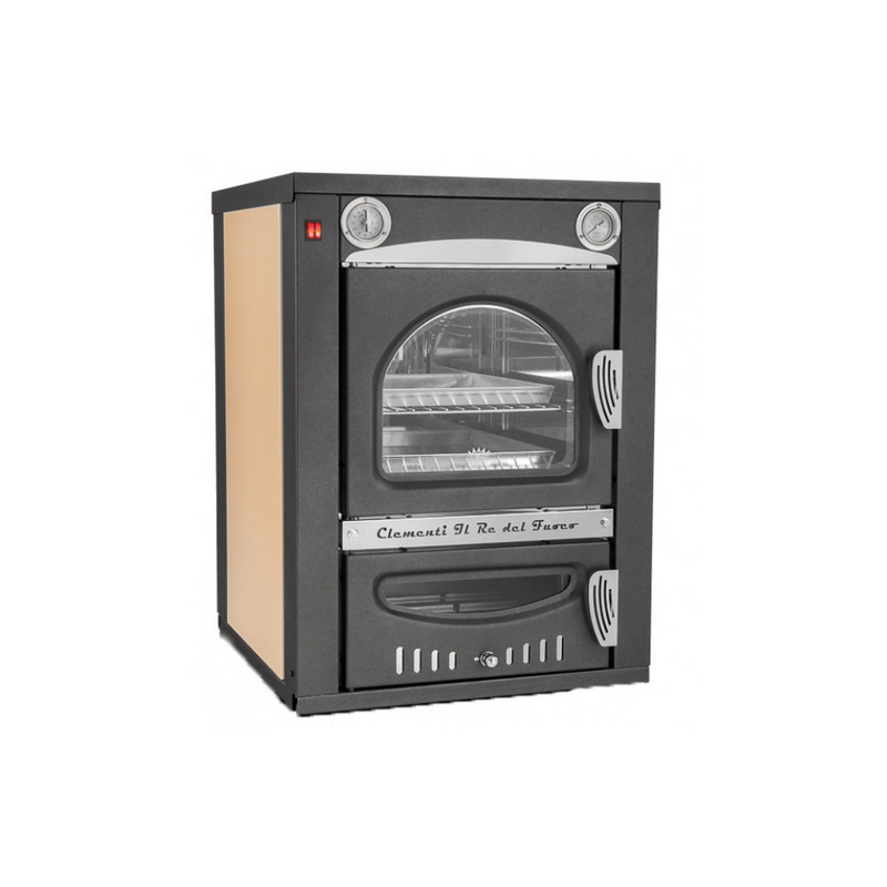 Holzbackofen mit indirektem Feuer CLEMENTI – Smile einbaubar – Kaminofen