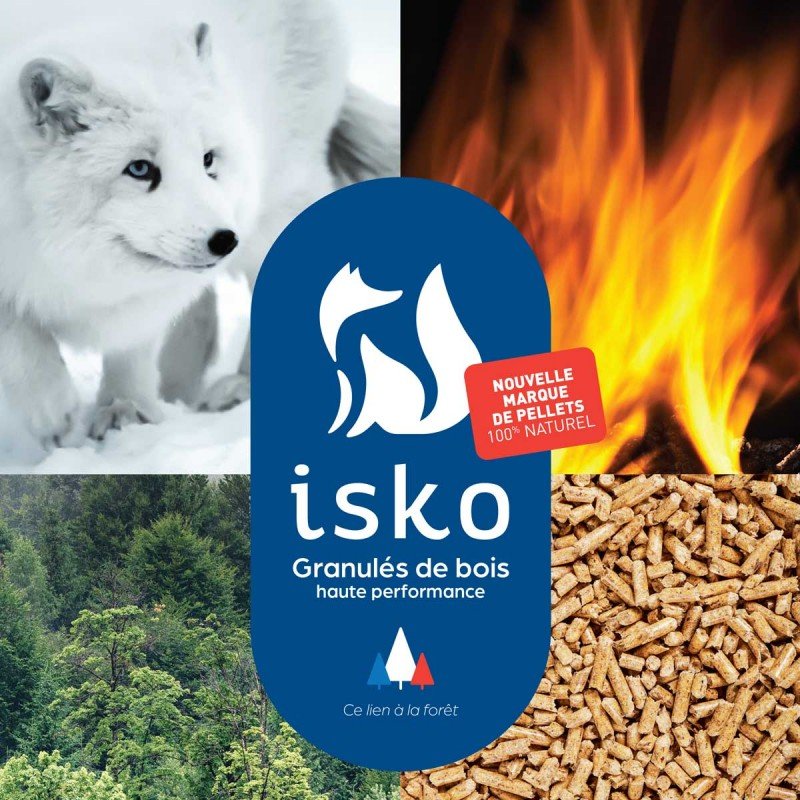 ISKO Pellets-Halbpalette – 35 Säcke – Pelletkamin