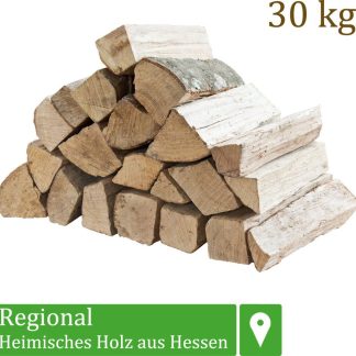 Kaminholz Buche für Ofen & Grill – 30 kg ofenfertig mit 33 cm Scheitlänge – Ansicht 1