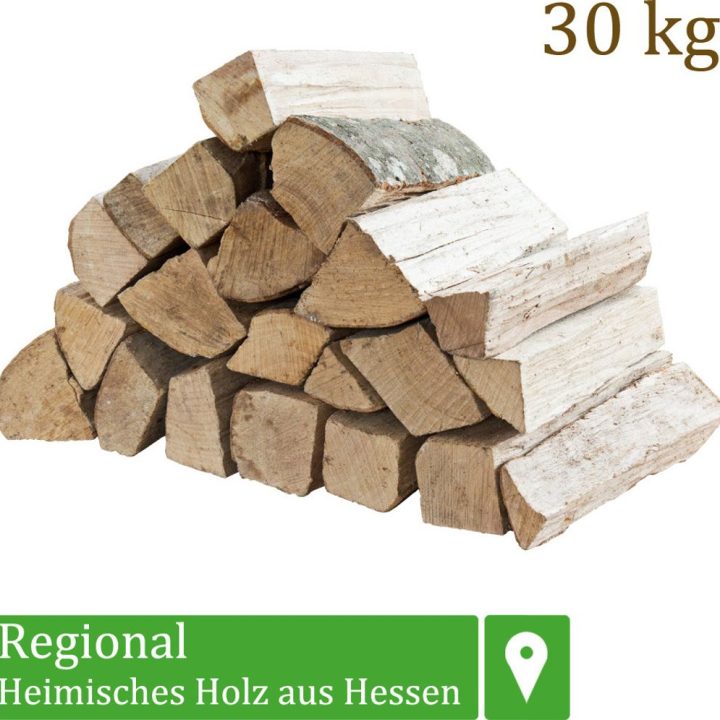 Kaminholz Buche für Ofen & Grill – 30 kg ofenfertig mit 33 cm Scheitlänge – Ansicht 1