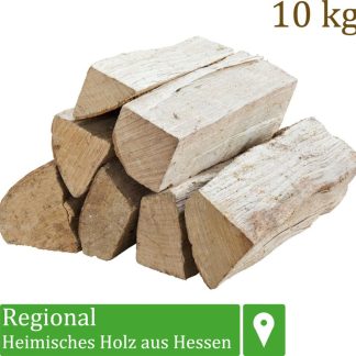 Kaminholz Buchenholz 10 kg – Holzscheite 33 cm, ofenfertig, perfekt für Kamin und Grill – Ansicht 1
