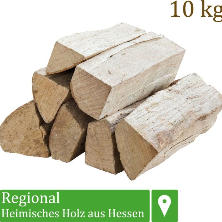 Kaminholz Buchenholz 10 kg – Holzscheite 33 cm, ofenfertig, perfekt für Kamin und Grill – Ansicht 1