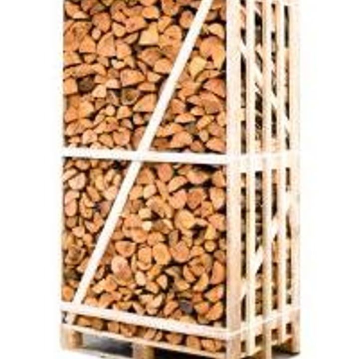 Kammergetrocknetes Erlen-Brennholz 25cm Palette für Ofen und Kamin – Ansicht 1