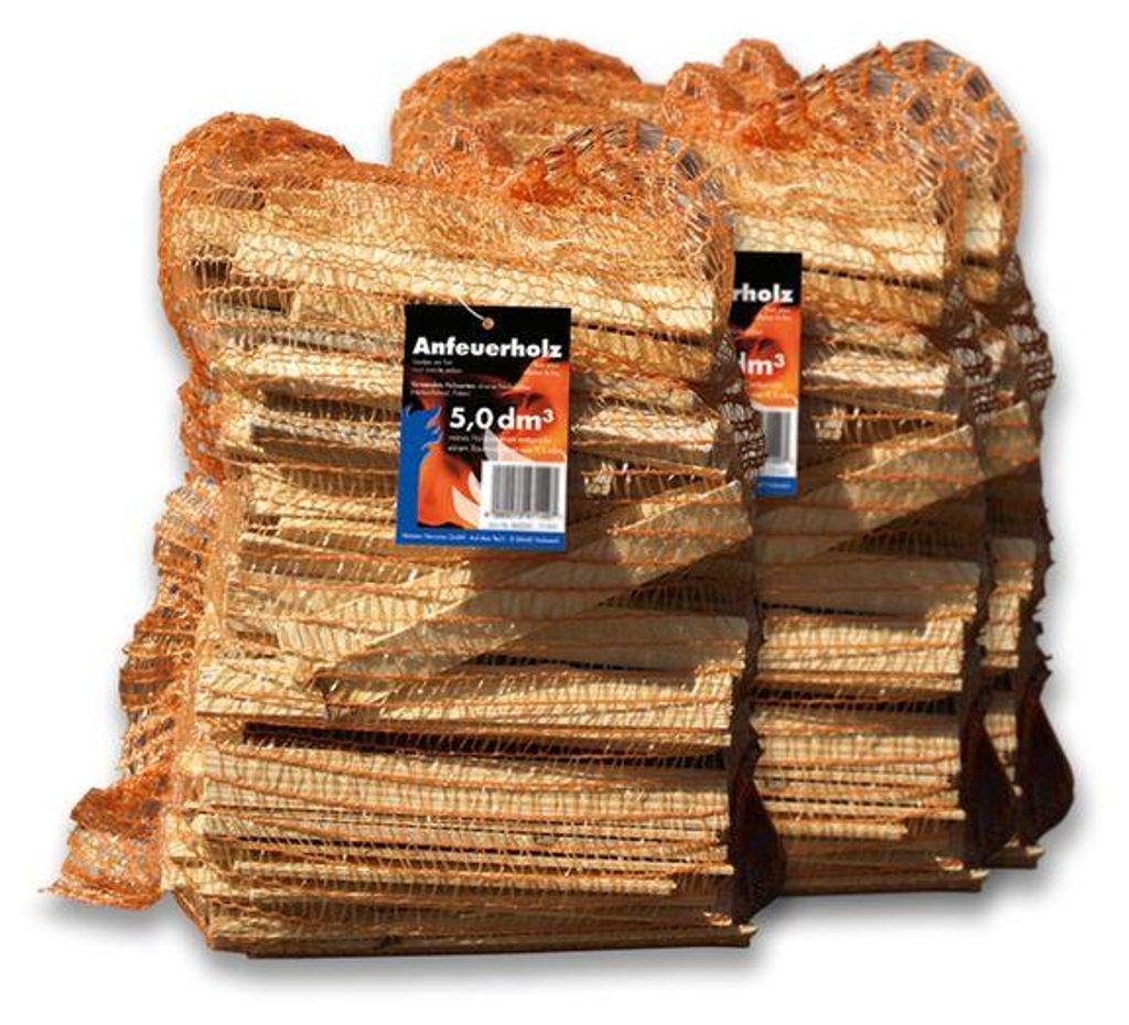 Kiefer Anfeuerholz Set 3 x 2,7 kg – Optimal für Kamin und Ofen – Ansicht 1