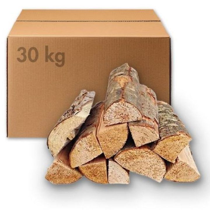 Mischholz Kaminholz 30 kg – Ideal für Kamin und Ofen, Scheitlänge 28-33 cm – Ansicht 1