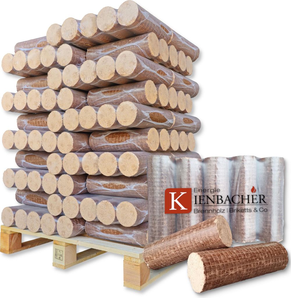 Nestro Hartholzbriketts aus Buche & Eiche, 300 kg – Ansicht 1