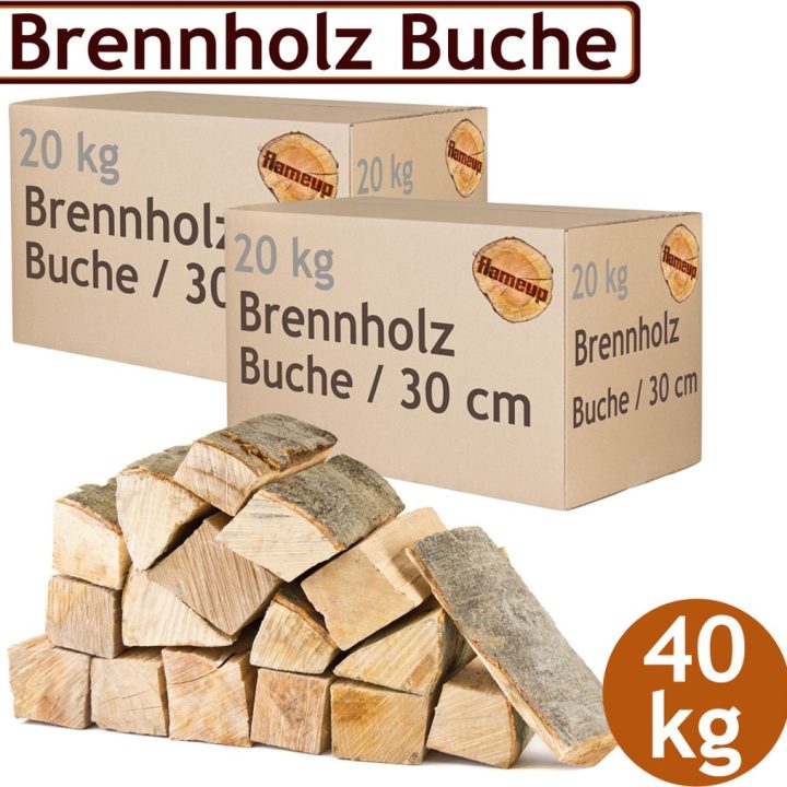 Ofenfertiges Buchenholz, 40 kg für Kamin und Grill - Luftkammergetrocknet – Ansicht 1