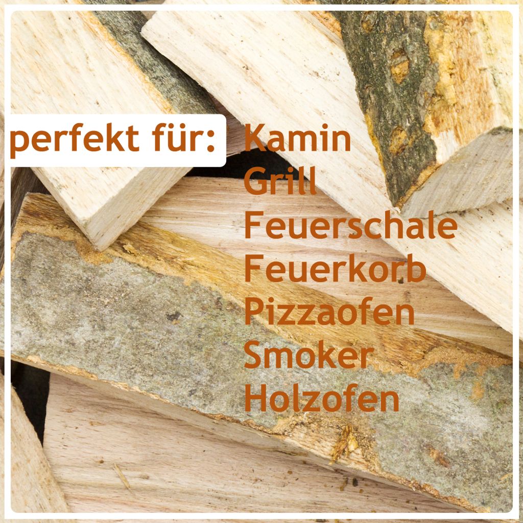 Ofenfertiges Buchenholz in Scheiten (25 kg) für Kamin und Grill – Ansicht 3