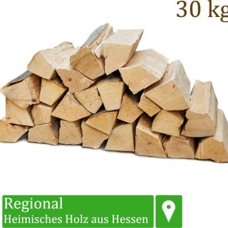 Ofenfertiges Kaminholz aus Buche, 30 kg, 25 cm Scheitlänge - Ideal für Ofen, Kamin und Grill – Ansicht 1