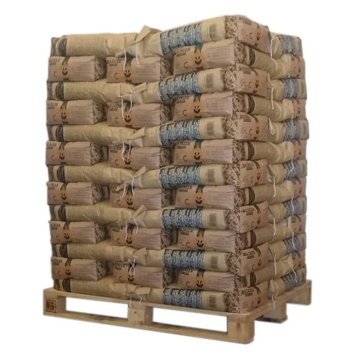 PELLET BADGER – PALETTE MIT 65 SÄCKEN À 15 KG | 15 kg – Pelletkamin