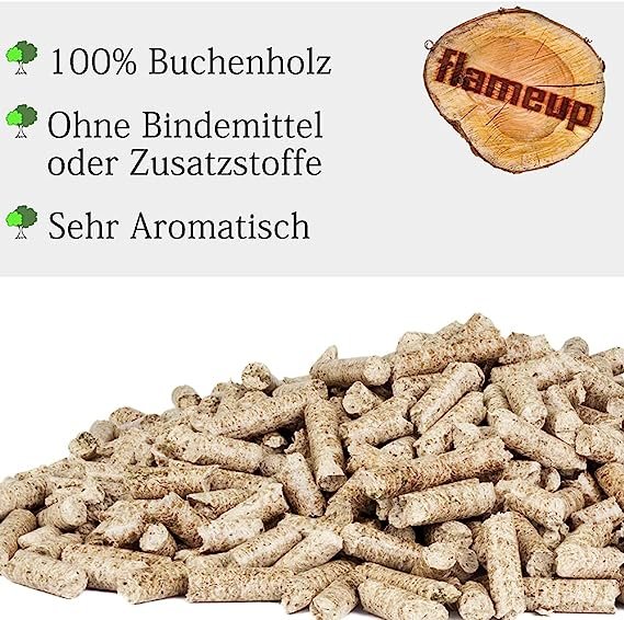 Pellini Holzpellets Sackware 15kg x 66 Sack 990kg Palette | 15kg