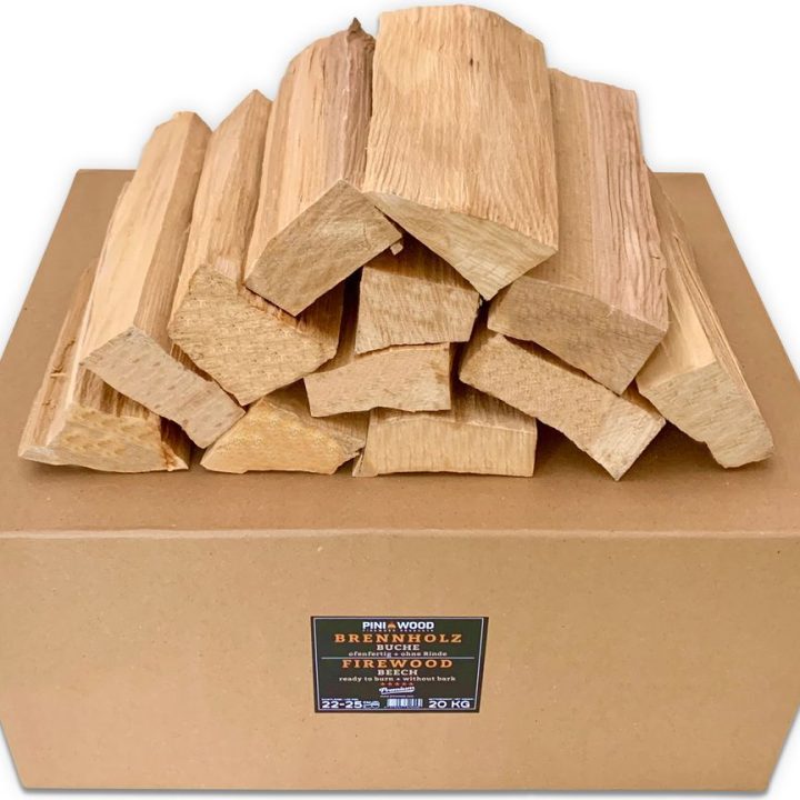 PINI Brennholz Buche ofenfertig 20 kg, Stücke 25 cm für Grill und Kamin – Ansicht 1