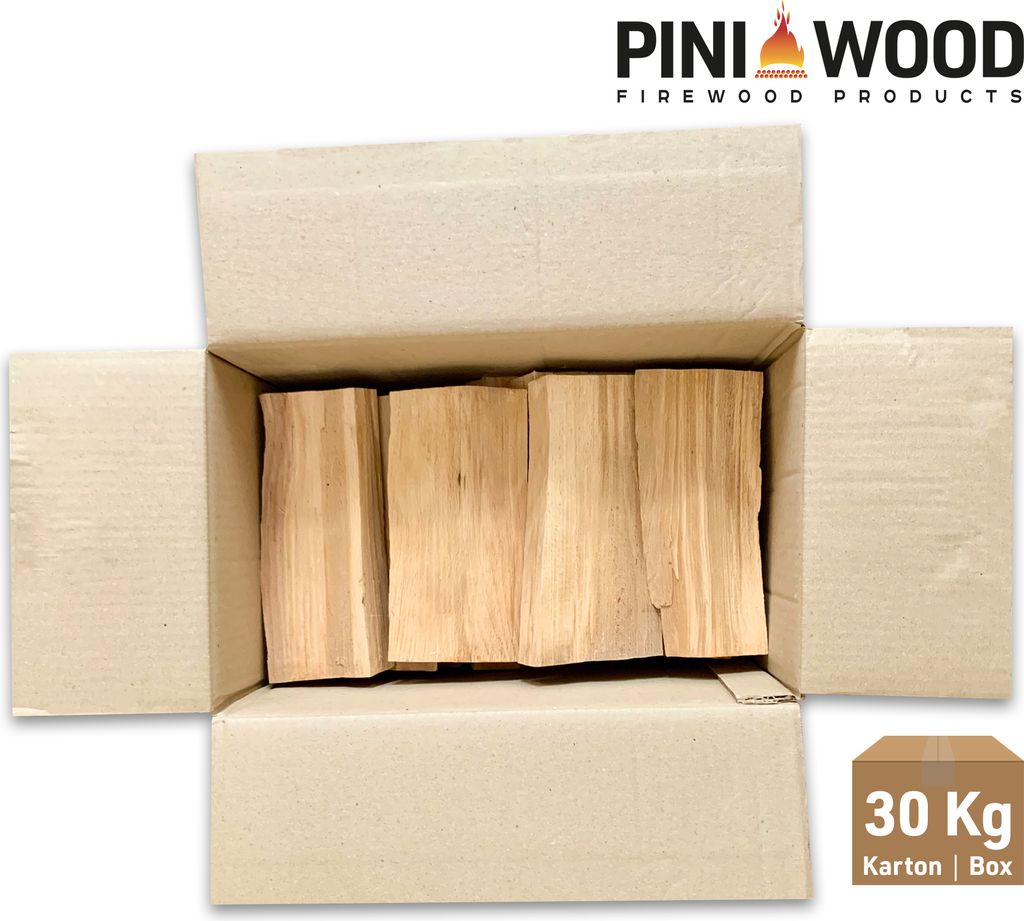 PINI Grillholz aus Buche, 30 kg, für Grill und Kamin, Scheitlänge 30-33 cm – Ansicht 3
