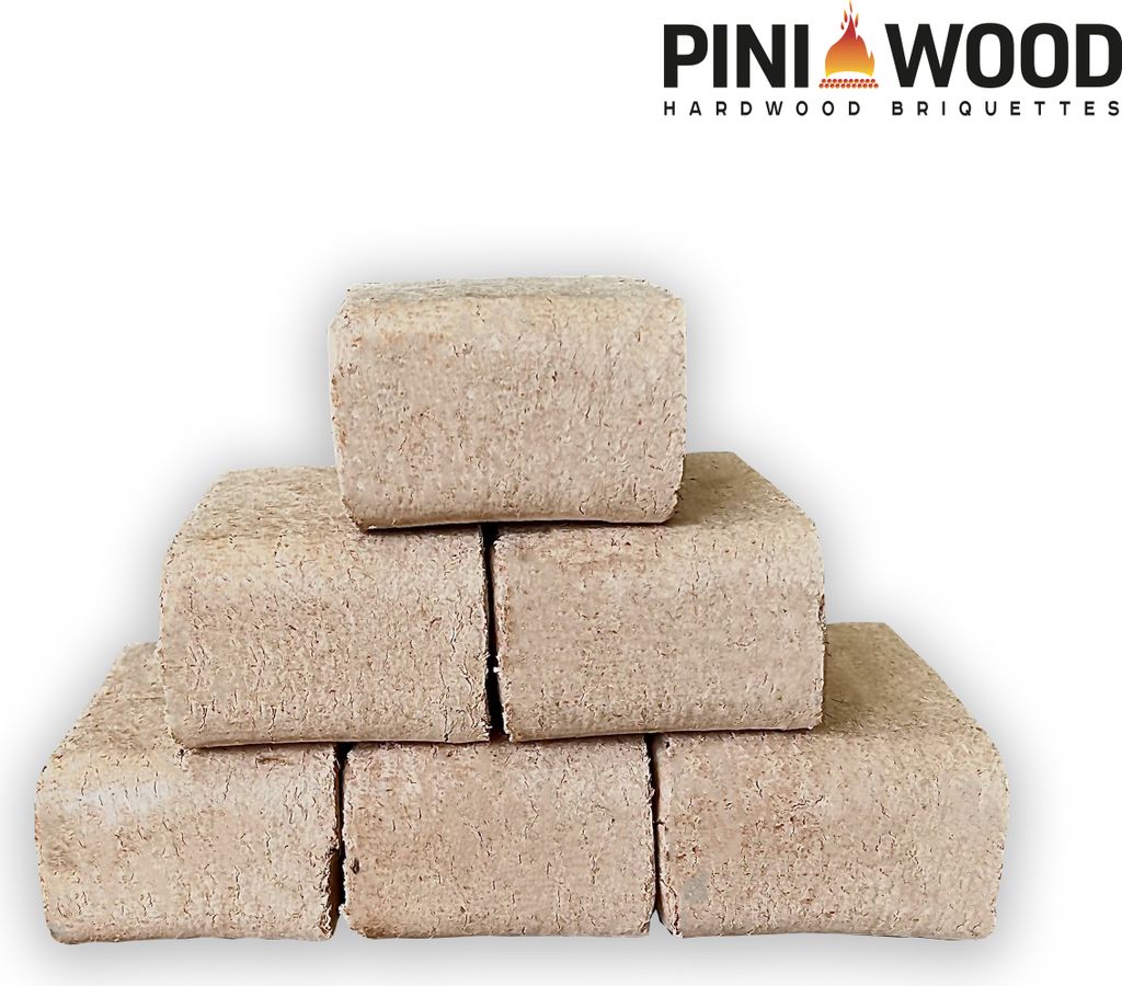 PINI Holzbriketts 20 kg aus 100% Buche – Hochwertige Kaminbriketts mit langer Brenndauer – Ansicht 3
