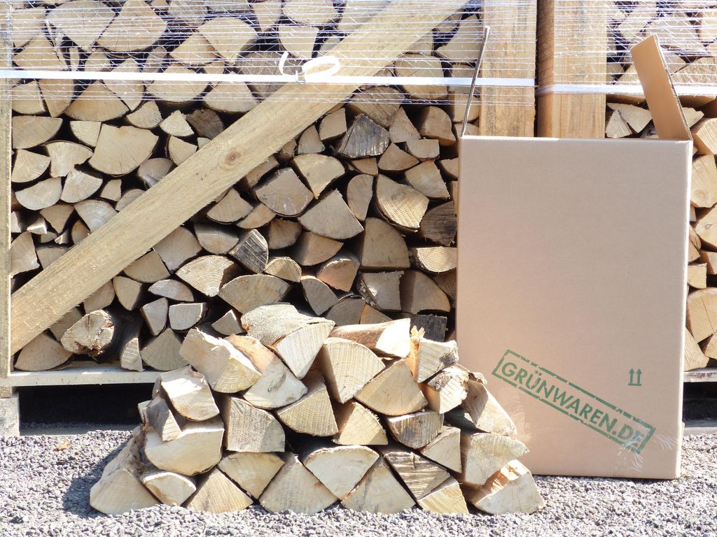 Premium-Kaminholz Eiche, 120 kg, ofenfertig, 25 cm Scheitlänge – Ansicht 2