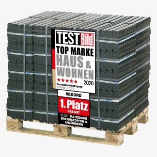 REKORD 25 kg Braunkohlebriketts als PAL (40 x 25 kg) | 25 kg – Kaminofen