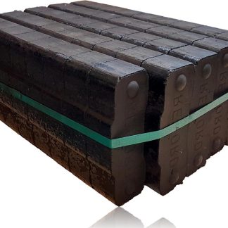 REKORD Braunkohle Briketts 25 kg für Kaminöfen – Ansicht 1