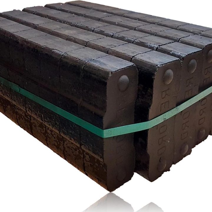 REKORD Braunkohle Briketts 25 kg für Kaminöfen – Ansicht 1