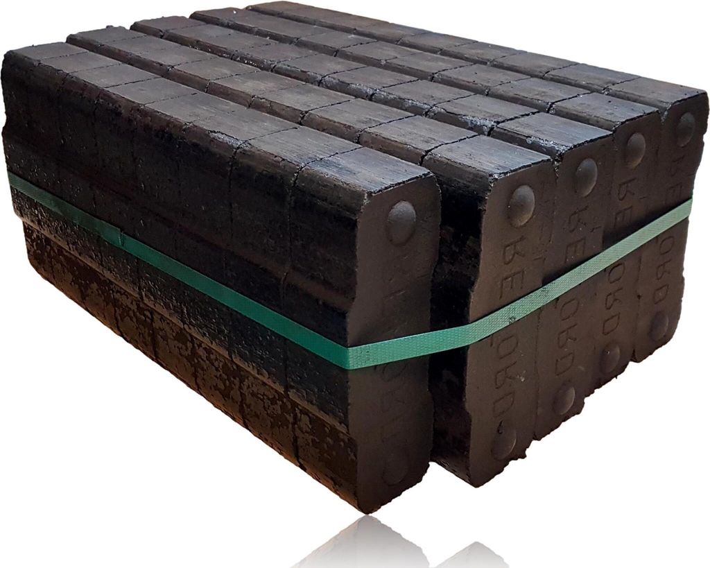 REKORD Braunkohle Briketts 25 kg für Kaminöfen – Ansicht 1