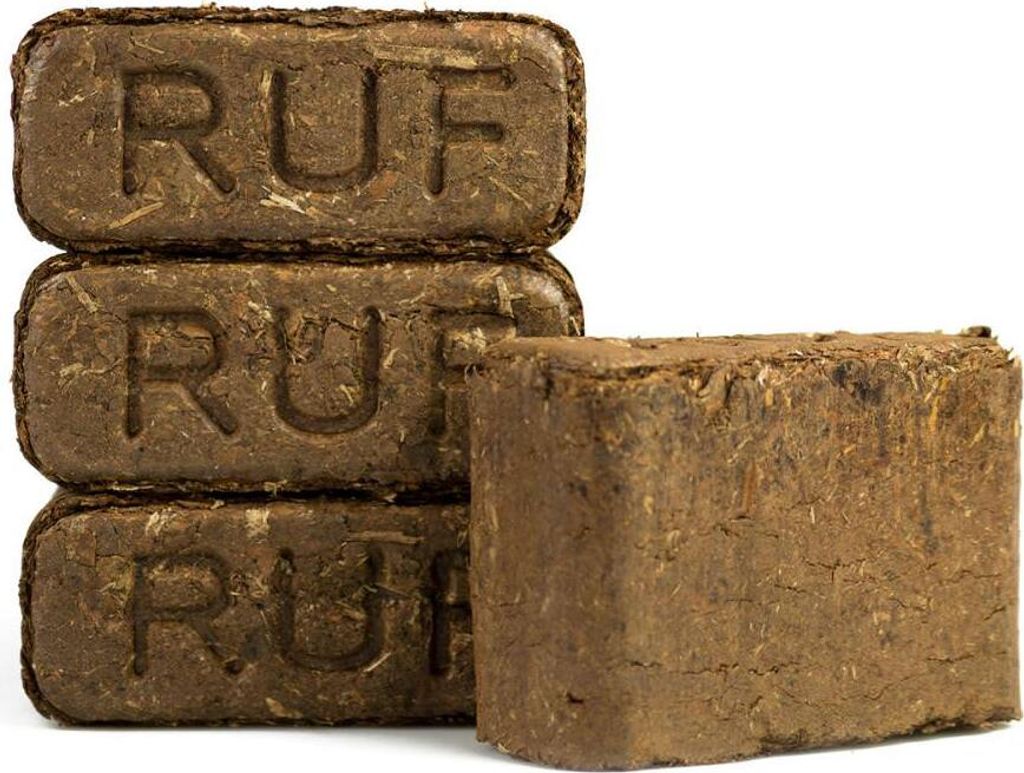 RUF Rindenbriketts Gluthalter für längere Heizphasen, 1000kg Palette – Ansicht 2