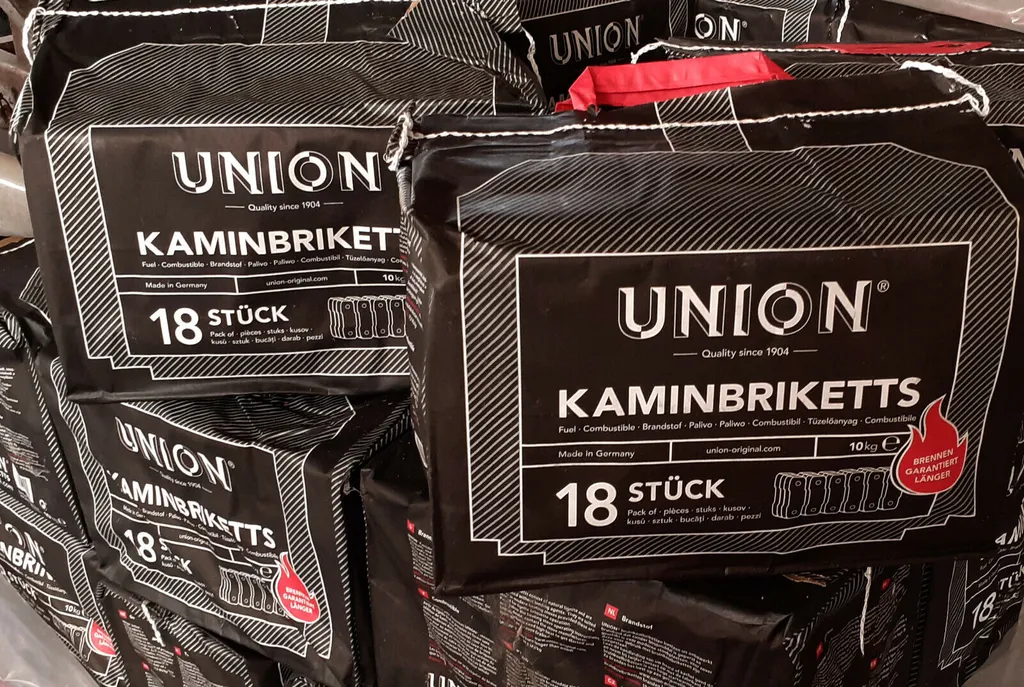 Union Kaminbriketts Kohle 10 kg Kohlebriketts Brennstoff | 10 kg